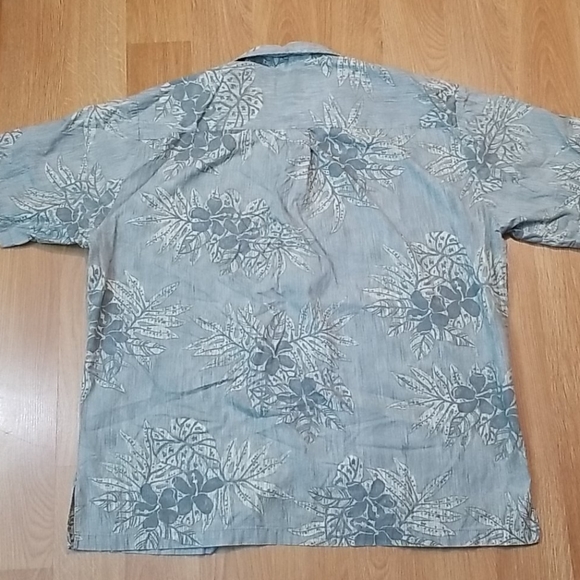 Cooke Street Honolulu mens gray palm leaf shirt XL - Picture 4 of 10